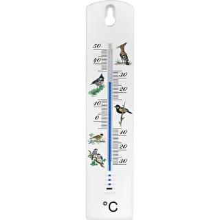 Termometro universale con grafica - Uccelli (da -30°C a +50°C) 20 cm
