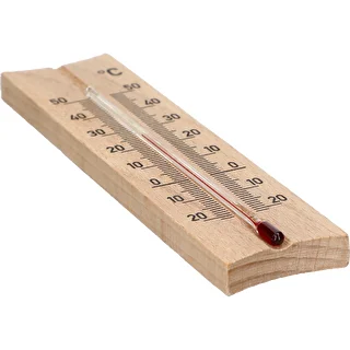 Termometro da interno in legno (da -20 a +50 °C), marrone chiaro, 15 cm – photo 4