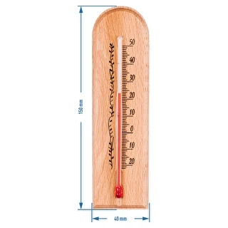 Termometro da interno con decoro (-20°C a +50°C) 15 cm – photo 3