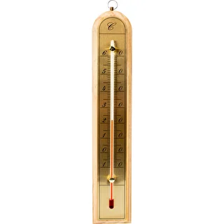 Termometro da interno con scala dorata (da -10 °C a +60 °C) 28 cm — assortito