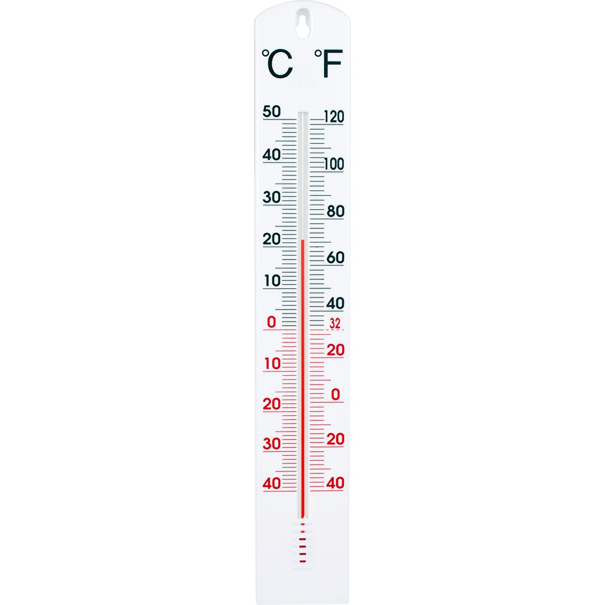 Termometro universale bianco (-40°C a +50°C) 40 cm