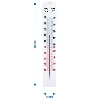 Termometro universale bianco (-40°C a +50°C) 40 cm – photo 2