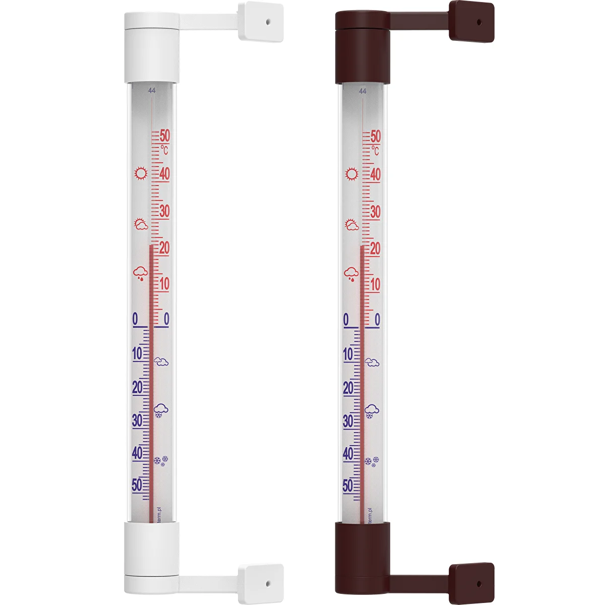 Termometro da esterno (-50°C a +50°C) 22 cm, colori assortiti