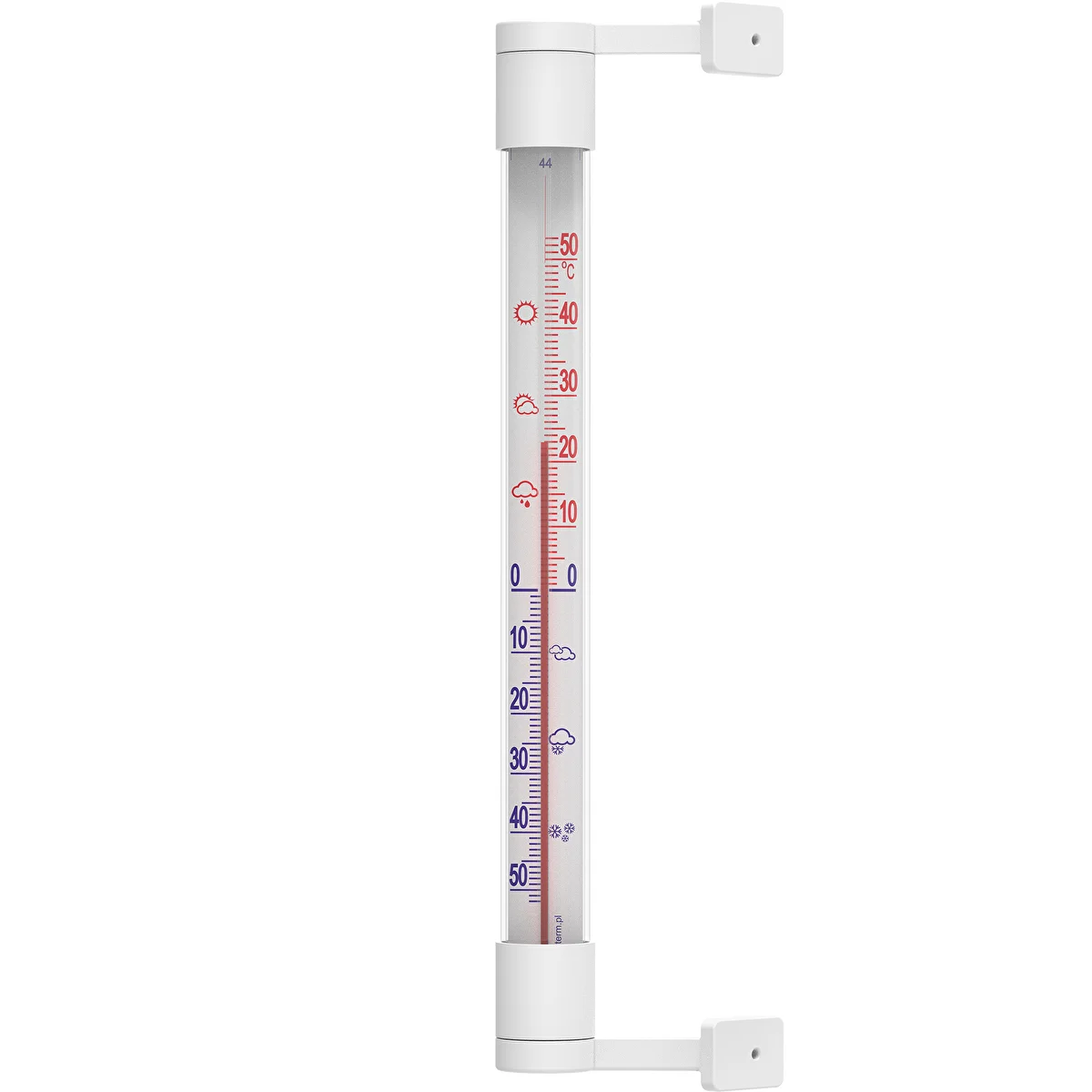 Termometro da esterno bianco (-50°C a +50°C) 22 cm