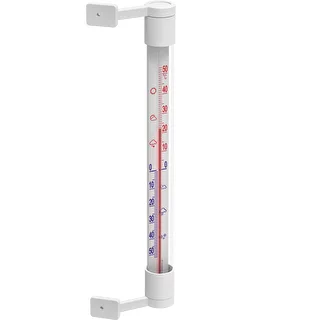 Termometro da esterno bianco (-50°C a +50°C) 22 cm – photo 2