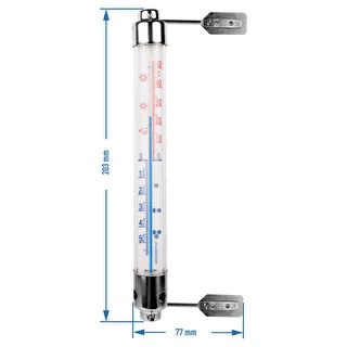 Termometro da esterno con struttura in metallo (-50°C a +50°C) 20 cm – photo 2