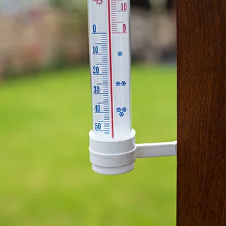 Termometro da esterno bianco (-50°C a +50°C) 27 cm – photo 3