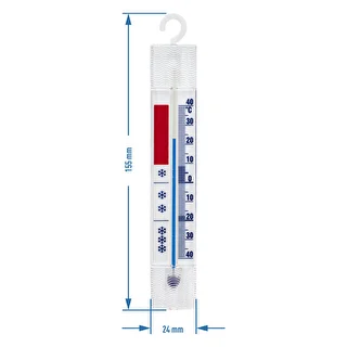 Termometro per frigoriferi e congelatori (-40°C a +40°C) 15 cm – photo 3