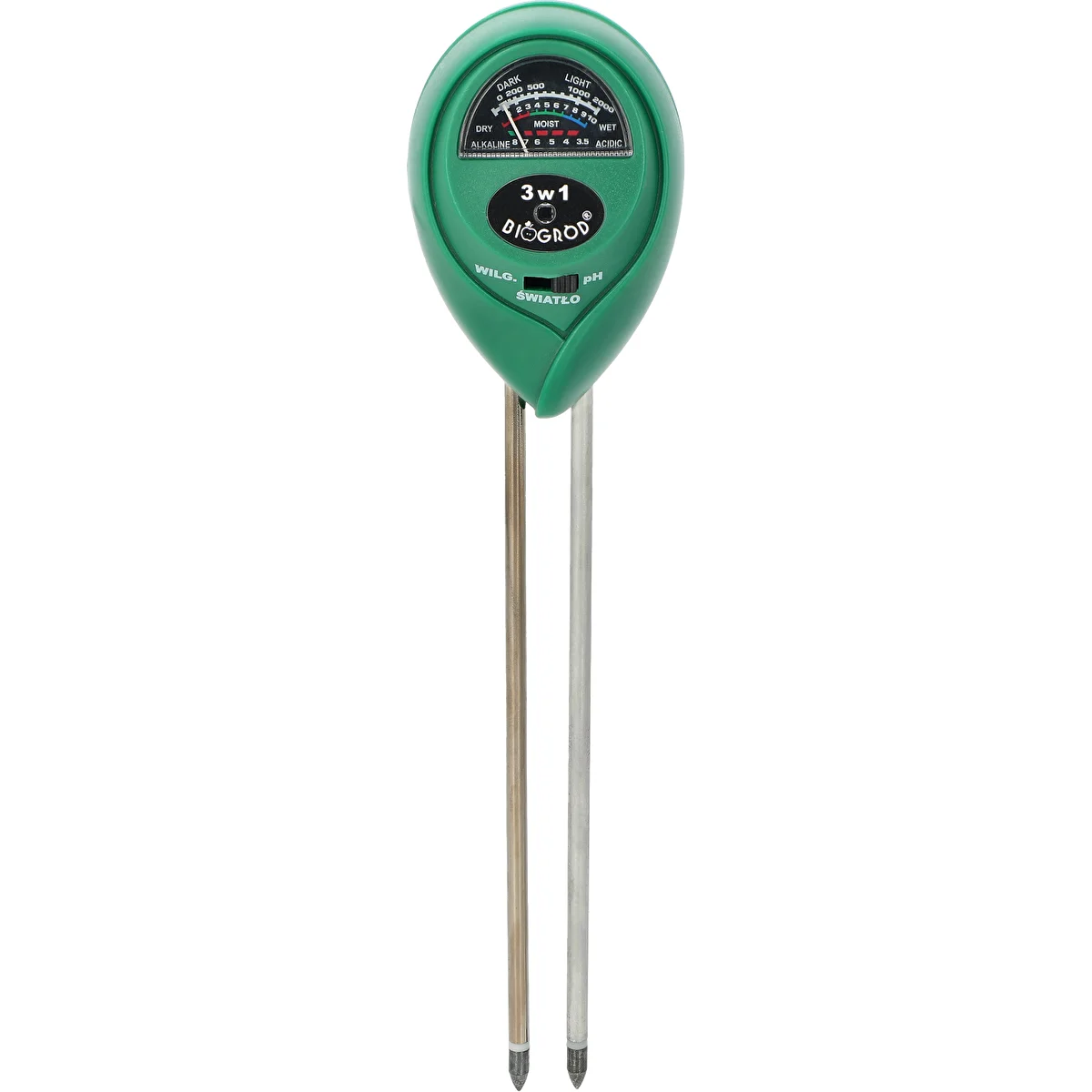 Tester del terreno 3 in 1 - pH, umidità e luce solare