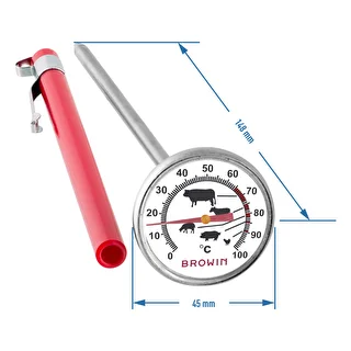 Termometro da cucina con quadrante illustrato (0°C a +100°C) 12,5 cm – photo 2