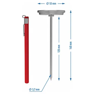 Termometro per cuoci-prosciutto 1,5 kg e 3 kg (0 °C a +120 °C) 12,5 cm – photo 4
