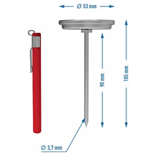 Termometro per pressa per prosciutto 0,8 kg (0 °C a +120 °C) 9,0 cm – photo 4