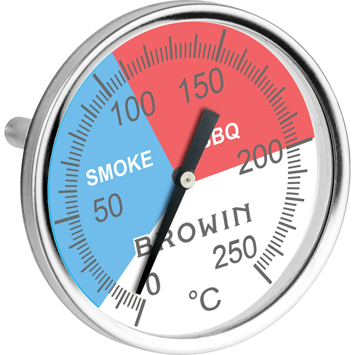 Termometro per affumicatore e BBQ (0 °C – +250 °C) 5,2 cm