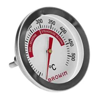Termometro per griglia e BBQ, da 50 a +500°C, bimetallico, 5,3 cm