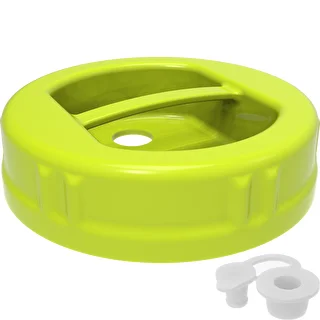 Tappo a vite in plastica Ø 100 mm twist-off con foro e gommino – photo 2