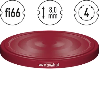 Capsula bordeaux Ø66 - 10 pz. – photo 4