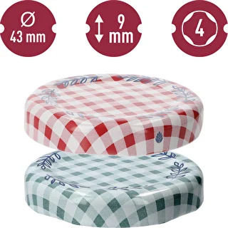 Tappo Ø 43 a quadretti - 10 pezzi – photo 4