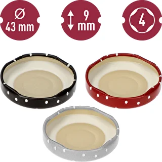 Tappi twist-off fi 43 mm a pois (mix colori) - 10 pezzi – photo 10