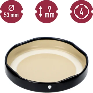 Capsula TO Ø 53, 4 tacche, nera - 10 pz – photo 5