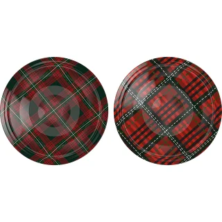 Capsule twist-off Ø 66 tartan scozzese assortite, 10 pz