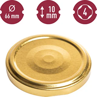 Capsule twist-off Ø 66 dorate - 10 pz. – photo 3