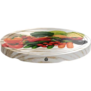 Tappi Ø 66/4 con verdure su sfondo bianco - 10 pz. – photo 2