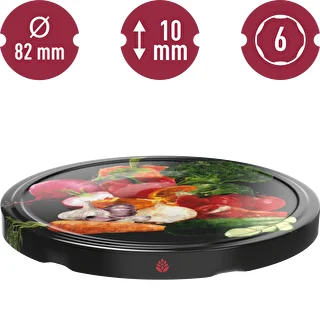 Capsule fi82/6 con verdure su sfondo nero - 10 pz. – photo 3
