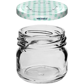 Vasetto twist-off 30 ml con tappo colorato fi 43 - 10 pezzi – photo 3