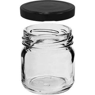 Vasetto TO da 40 ml con capsula nera Ø 43 - 10 pezzi – photo 3