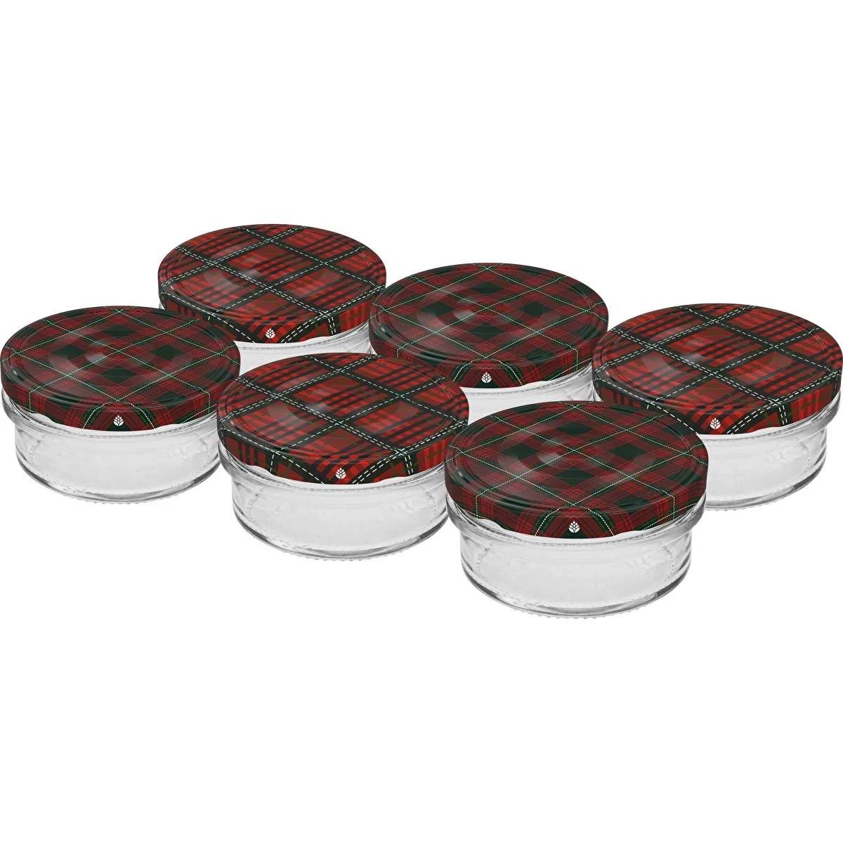 Vasetto Twist-Off 65 ml con capsula colorata Ø 66 - 6 pz