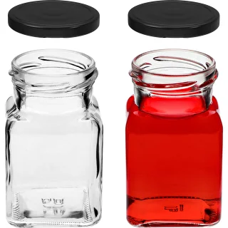 Vasetto twist-off 150 ml Cztery Kąty Ø 53 con tappo nero, 6 pz – photo 5