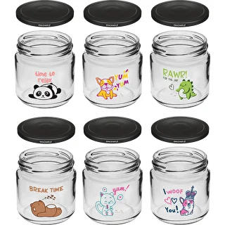 Barattolo per bambini twist-off 212 ml con stampa e tappo fi 66/4, 6 pezzi – photo 2