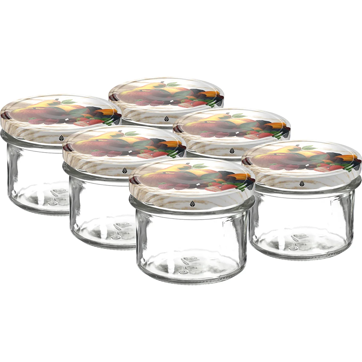 Vasetto TO 235 ml con tappo colorato Ø82 – 6 pezzi