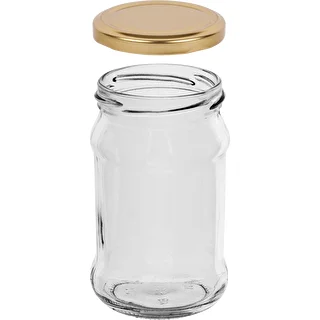 Vasetti TO 300 ml con coperchio dorato Ø 66 - 6 pezzi – photo 3