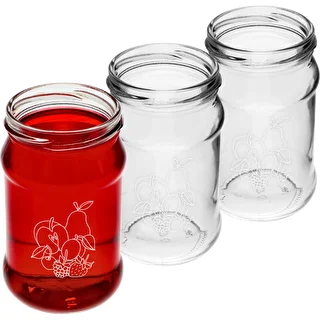 Vasetto TO 300 ml con stampa di frutti misti e tappo Ø66/4 - 3 pezzi – photo 3