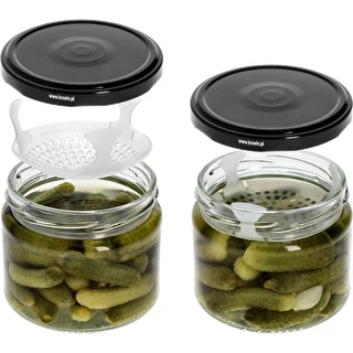 Vasetto basso 330 ml - con tappo nero fi 82/6, 6 pz. – photo 6