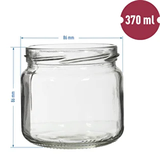 Vasetto TO 370 ml con tappo colorato Ø82/6 - 6 pezzi – photo 4