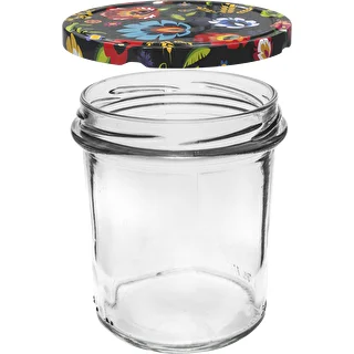 Vasetto 350 ml con tappo colorato - 6 pezzi – photo 4