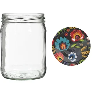 Vaso twist-off 500 ml con tappo colorato fi82/6 - 6 pezzi – photo 7