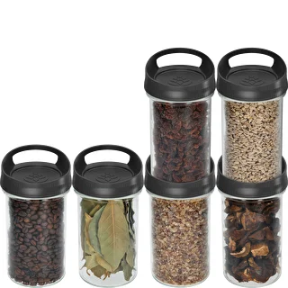 Contenitore in vetro 545 ml con coperchio da appendere – photo 3