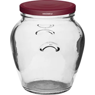 Vasetto Amfora 580 ml (Ø 82) con capsula bordeaux - 6 pezzi – photo 2
