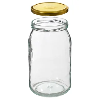 Confezione da 6 barattoli in vetro 900 ml con capsula twist-off dorata Ø 82 (TO 82) – photo 5