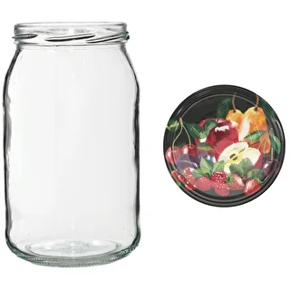 Barattolo TO 900 ml con tappo colorato fi82/6 - 6 pz. – photo 11