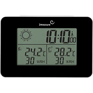 Stazione meteo RCC – elettronica, senza fili, con sensore retroilluminato, nera – photo 2