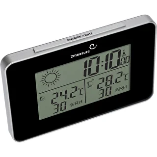Stazione meteo RCC – elettronica, senza fili, con sensore retroilluminato, nera – photo 4