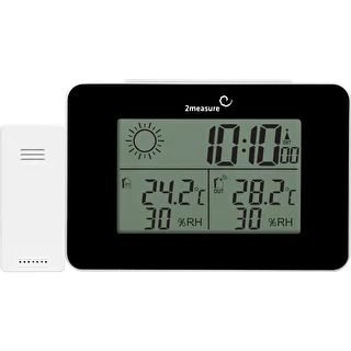 Stazione meteo RCC – elettronica, senza fili, con sensore retroilluminato, nera – photo 6