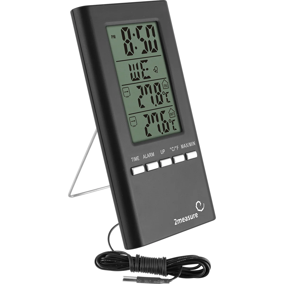 Stazione meteo elettronica con sonda, nera