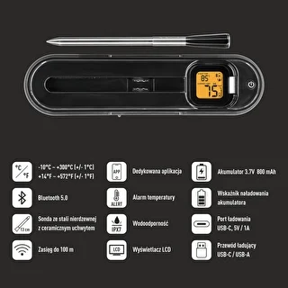 Termometro da cucina con sonda senza fili Bluetooth – photo 6