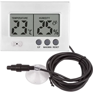 Termometro e igrometro elettronico per terrario (0°C a +50°C) 5 cm