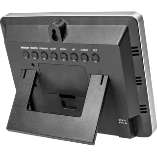 Stazione meteo RCC – elettronica, retroilluminata, wireless, con sensore, nera – photo 3